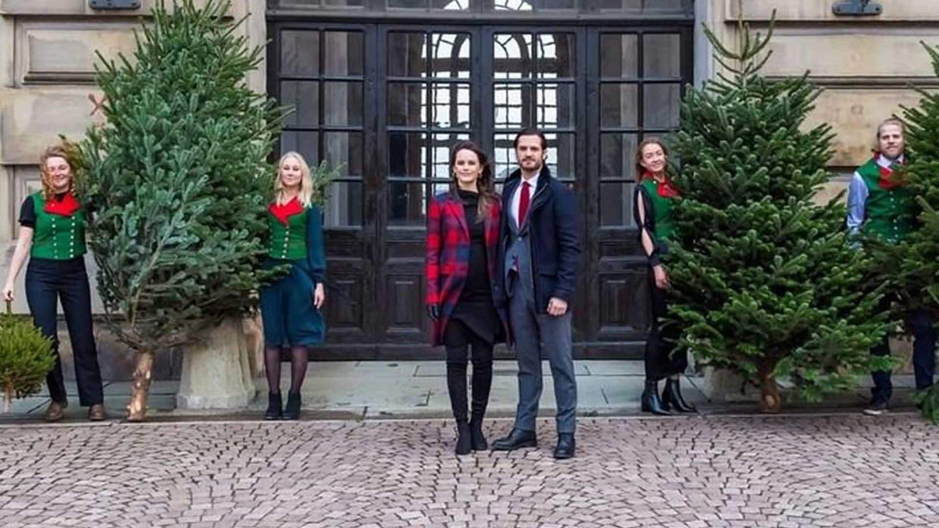 ¡Todo listo para adornar Palacio! Carlos Felipe y Sofia de Suecia reaparecen tras anunciar que esperan su tercer hijo