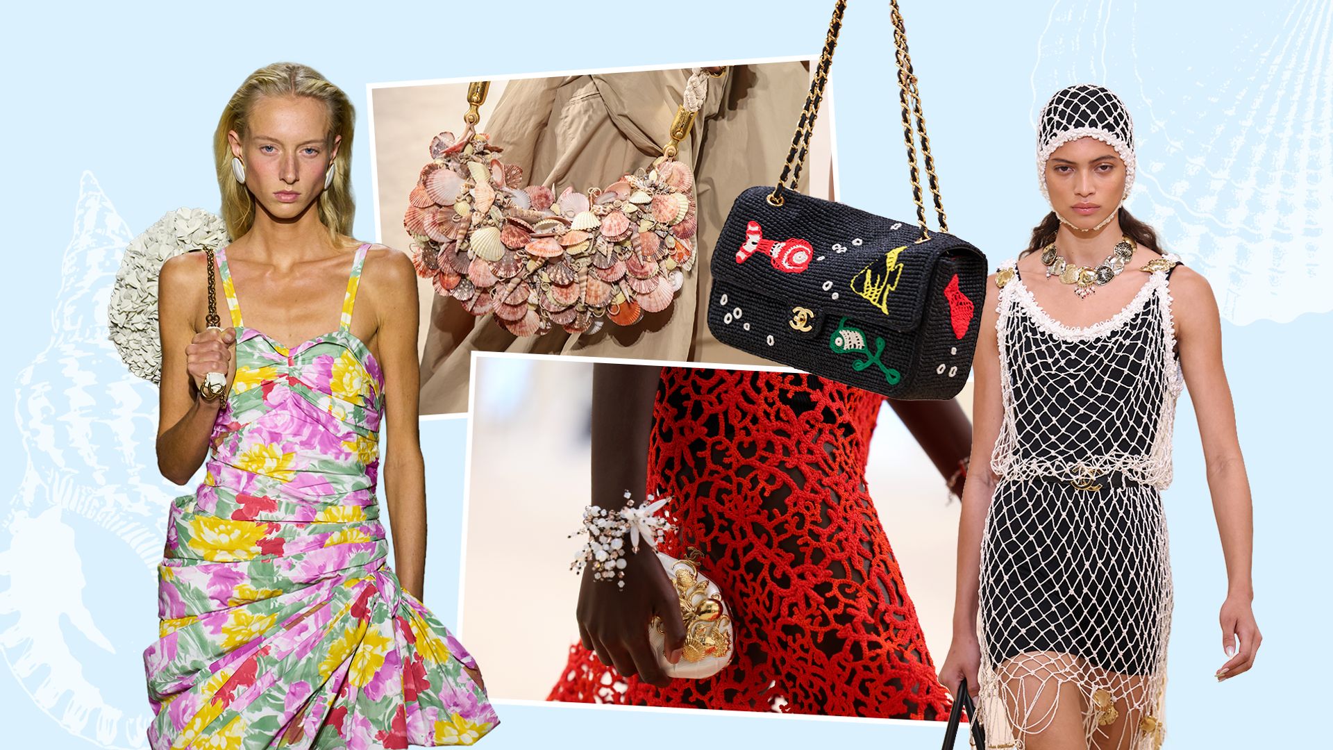 Los bolsos que parecen salidos del fondo del mar son la alternativa más bonita al clásico capazo de verano