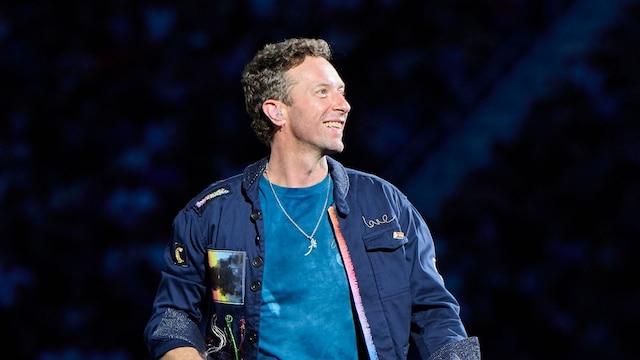 Chris Martin, de Coldplay, en concierto en Toronto