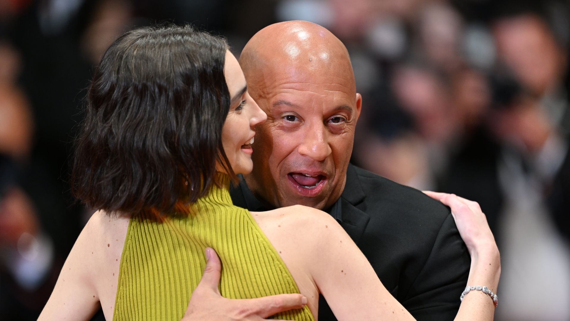 El emocionante abrazo de Vin Diesel a Meadow, hija de Paul Walker, en el 25 aniversario de 'Fast & Furius' en Cannes