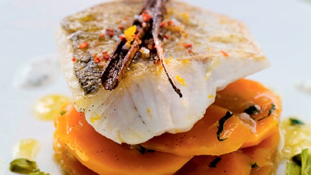 pescado verduras
