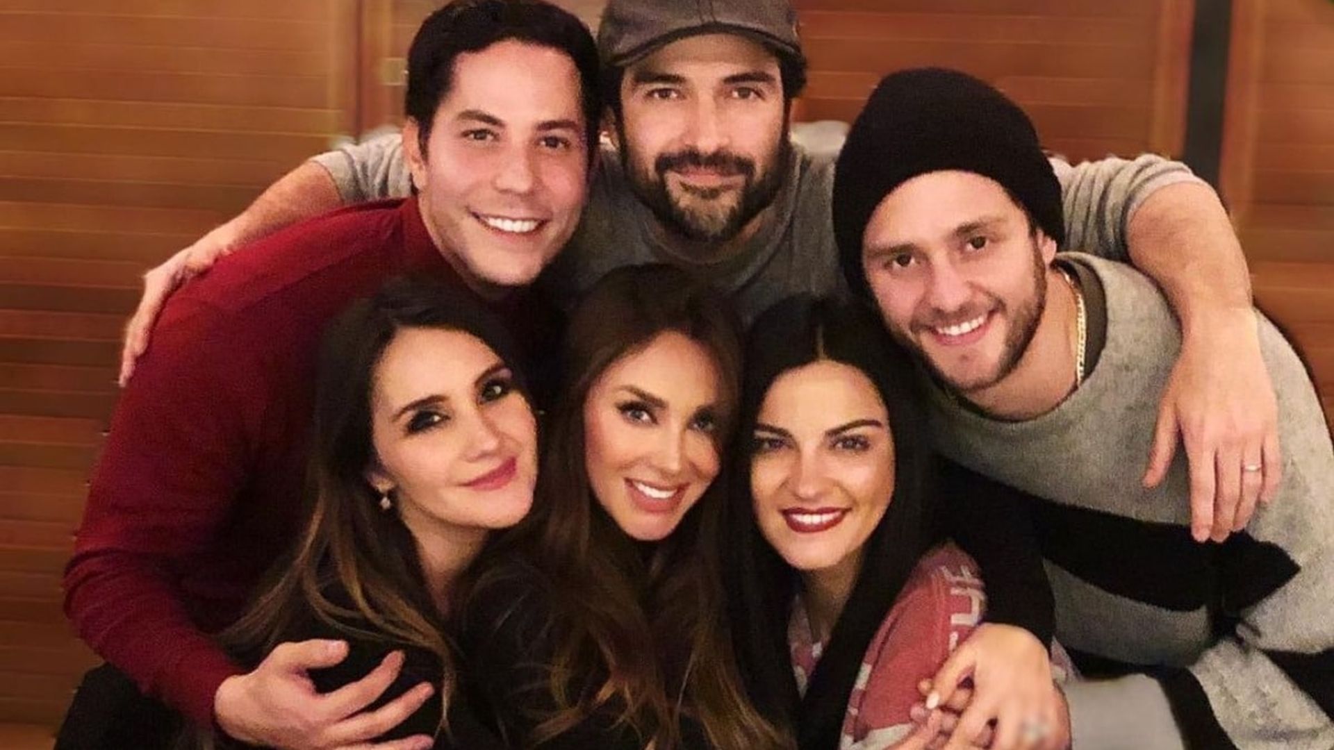 Dulce María y Poncho Herrera felicitan a la distancia a Maite Perroni
