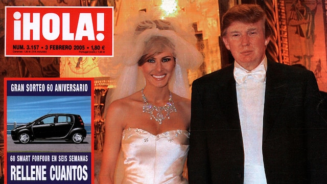 Portada ¡HOLA! nº 3157 del 3 de febrero de 2005 con las fotografías exclusivas de la boda de Melania y Donald Trump