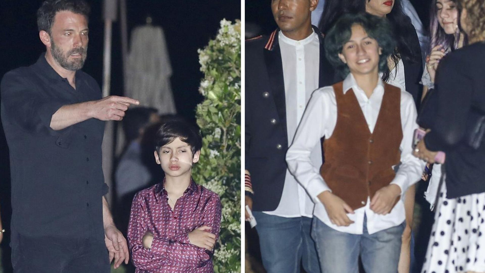 Ben Affleck, de lo más cómodo y feliz con los hijos de JLo en su cita romántica