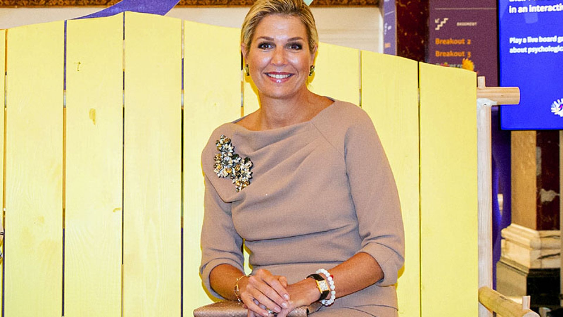 Máxima de Holanda transforma su look a mitad del día... ¿y se convierte en princesa Disney?