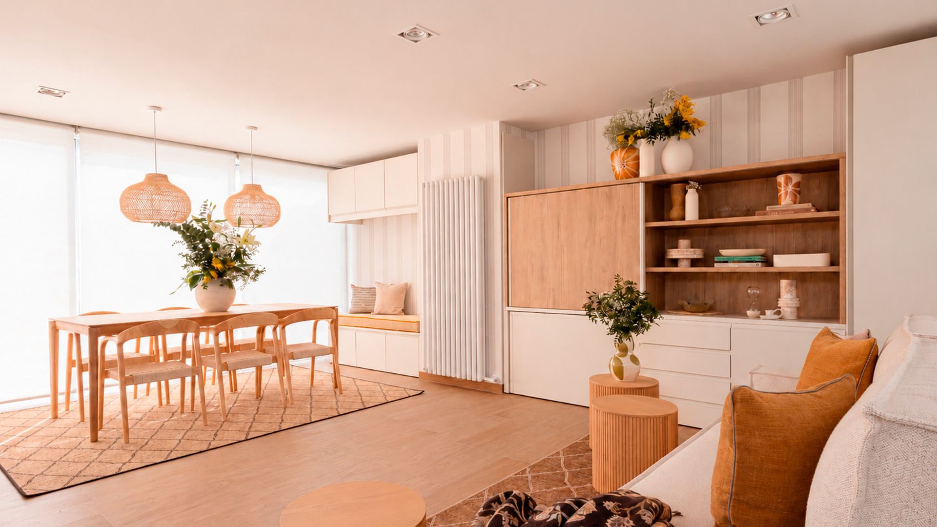 Salón-comedor del proyecto de El Ático de Daniela