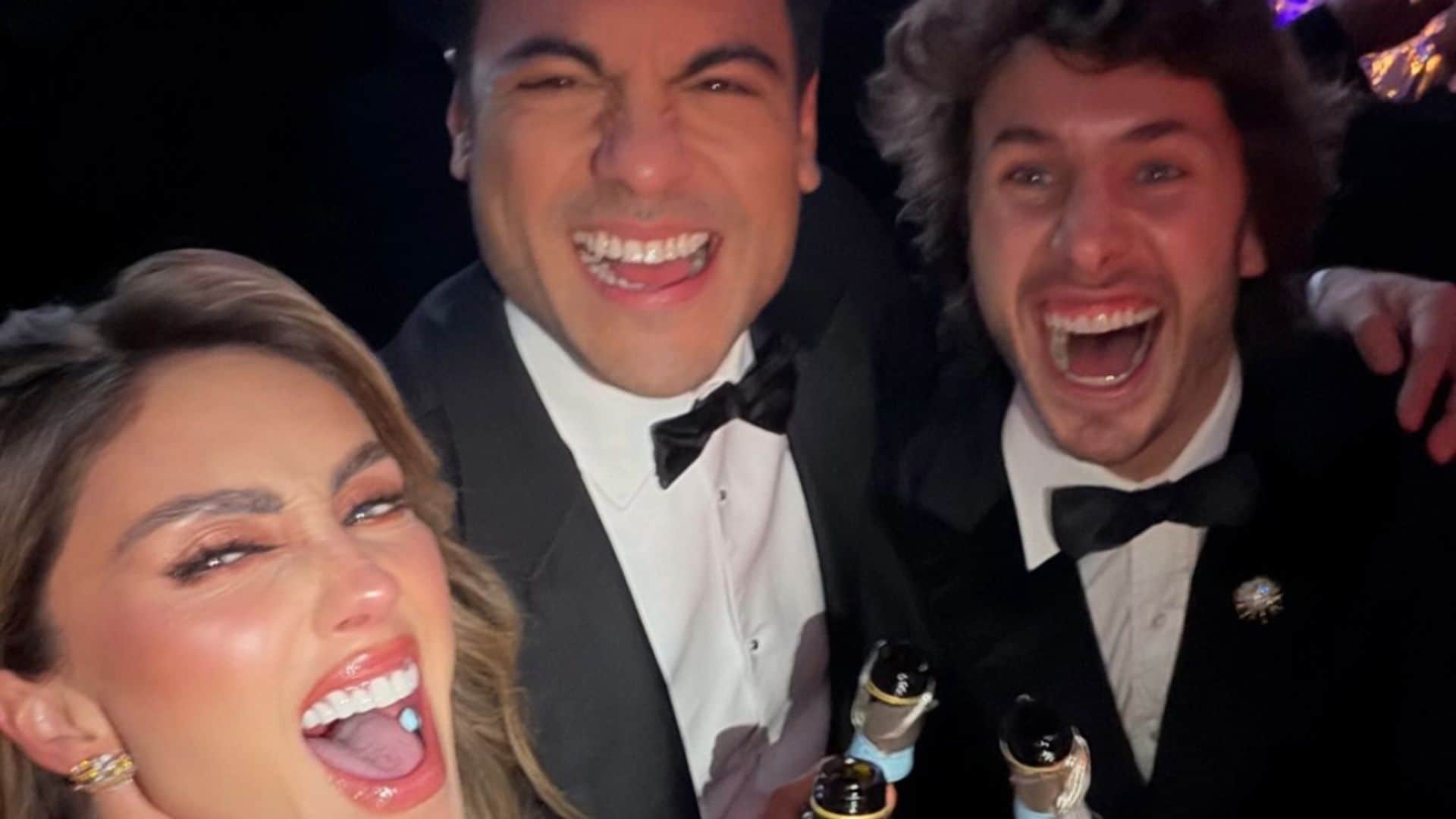 Anahí, Carlos Rivera y Juanpa Zurita en los International Emmy Awards