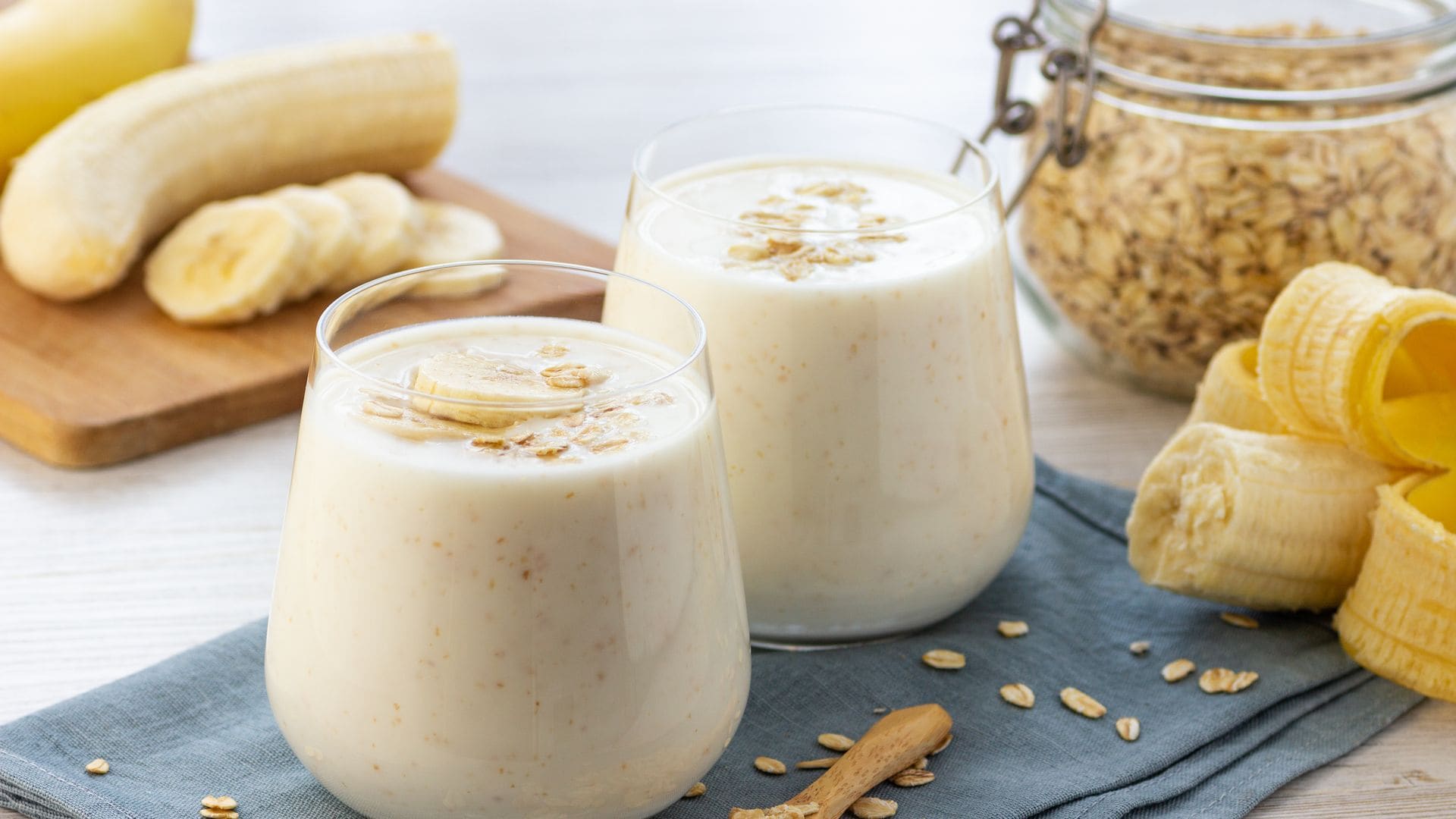 Batido de plátano y avena