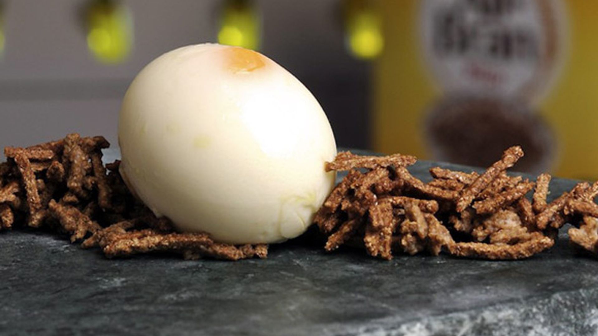 Nido de huevo con cereales