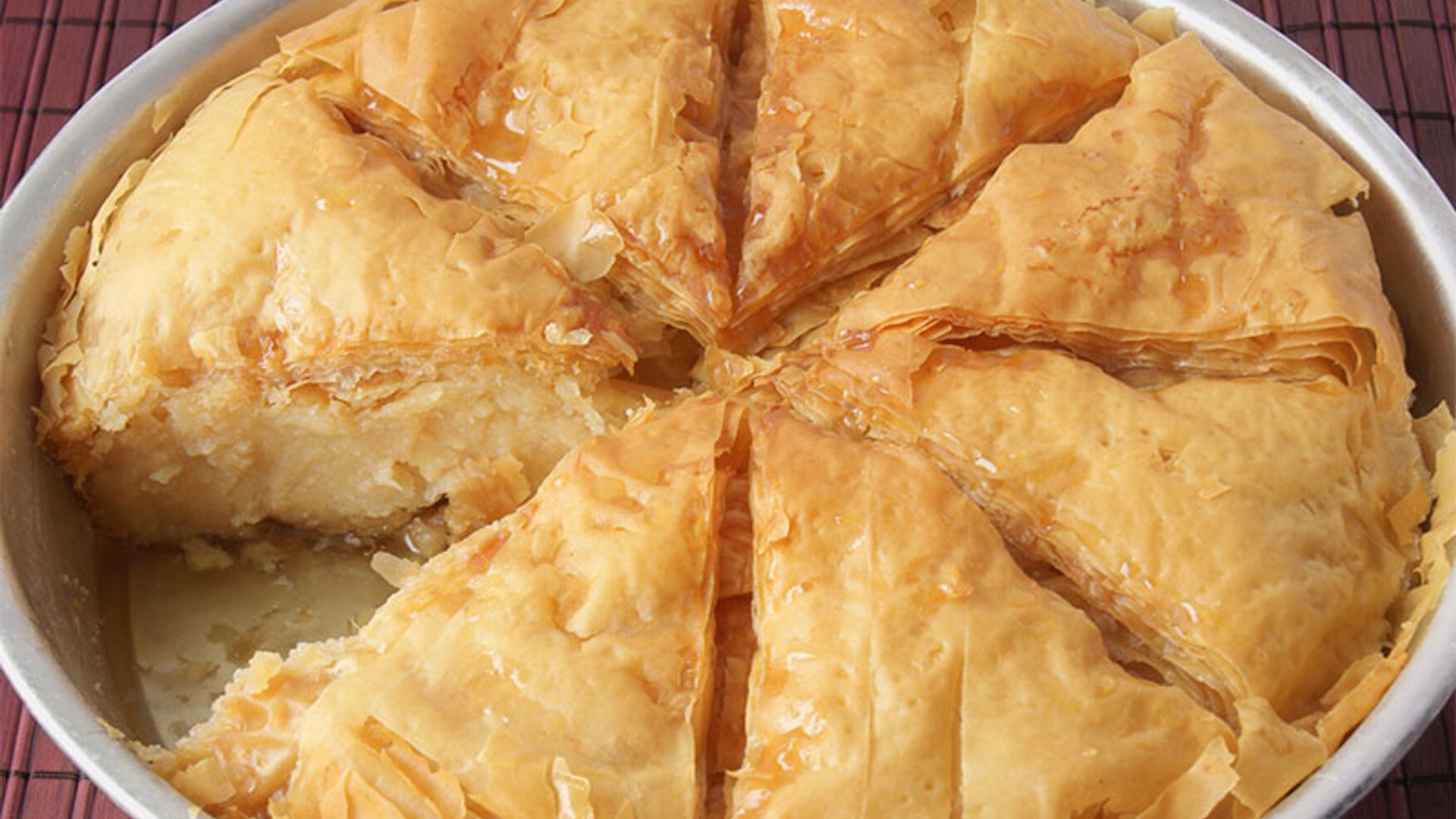 'Galaktoboureko' (pastel de leche griego)