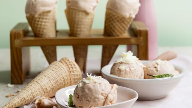 helado frutas tropicales