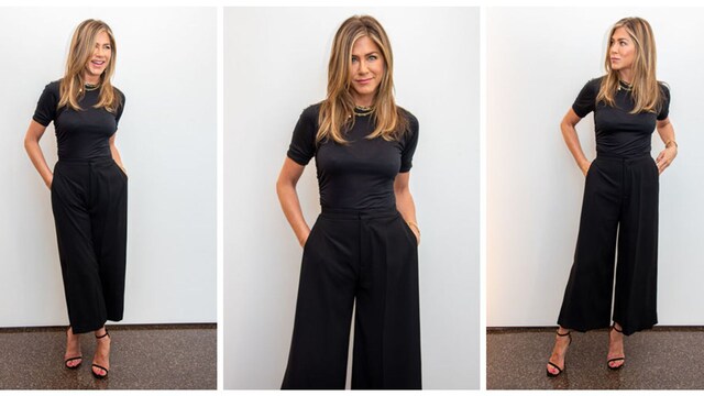 jennifer aniston look culottes
