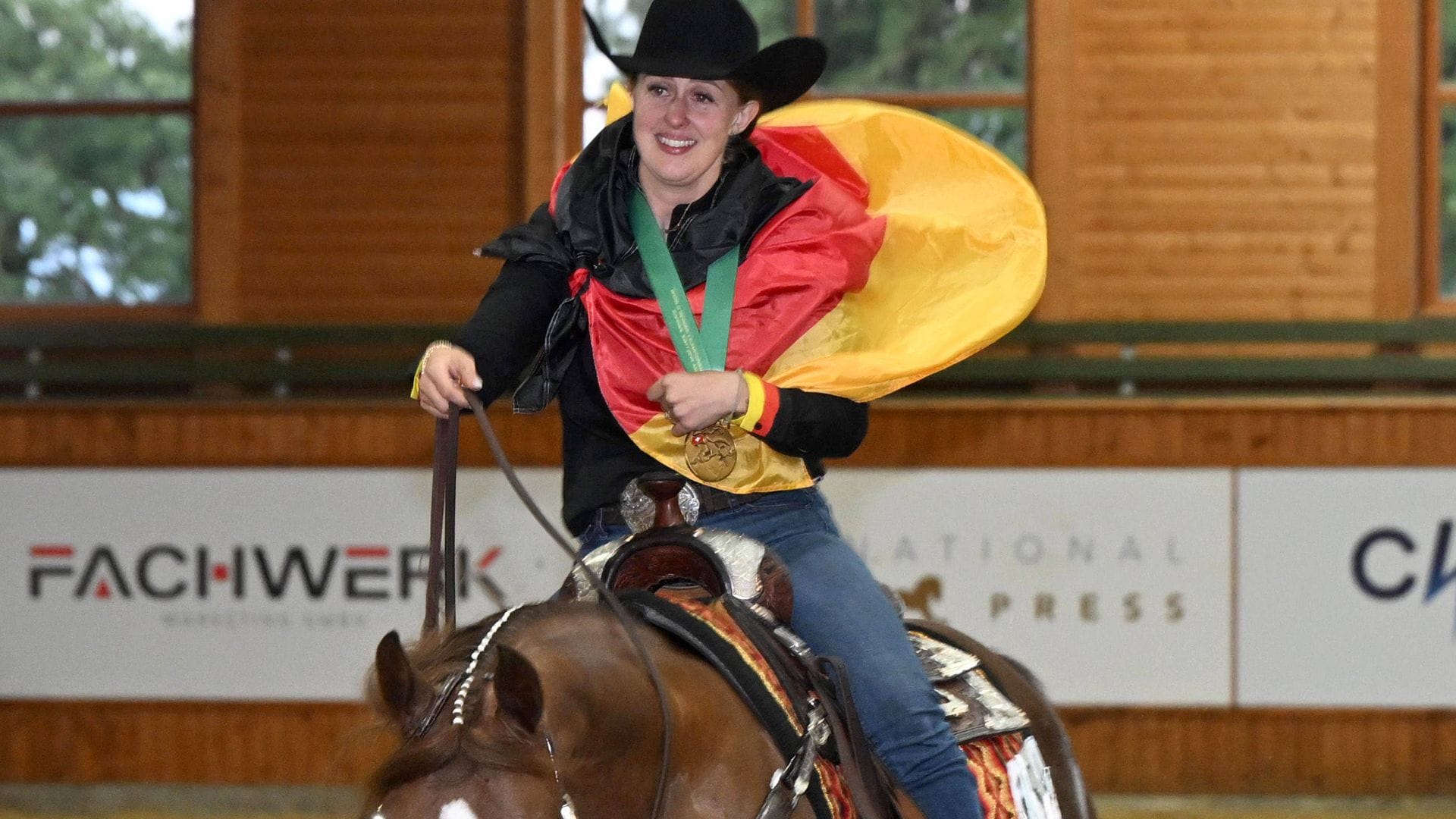 La faceta más desconocida de Gina, hija de Michael Schumacher, que se alza con el oro en reining