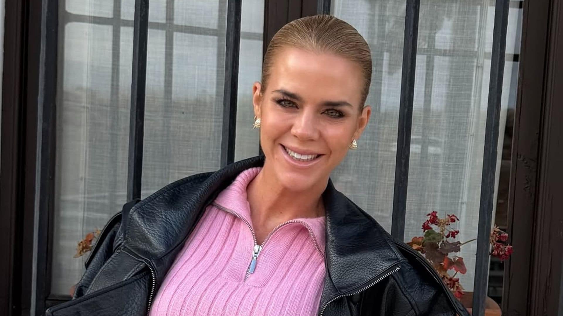 Amelia Bono en el 75 cumpleaños de su padre en Toledo.