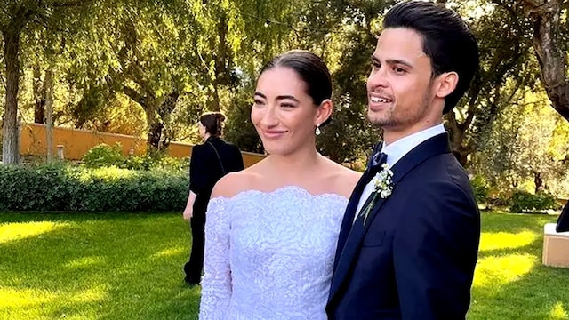 Matilde Mourinho y Danny Graham en su boda
