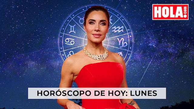 Pilar Rubio en primer plano, de fondo la rueda del zodiaco