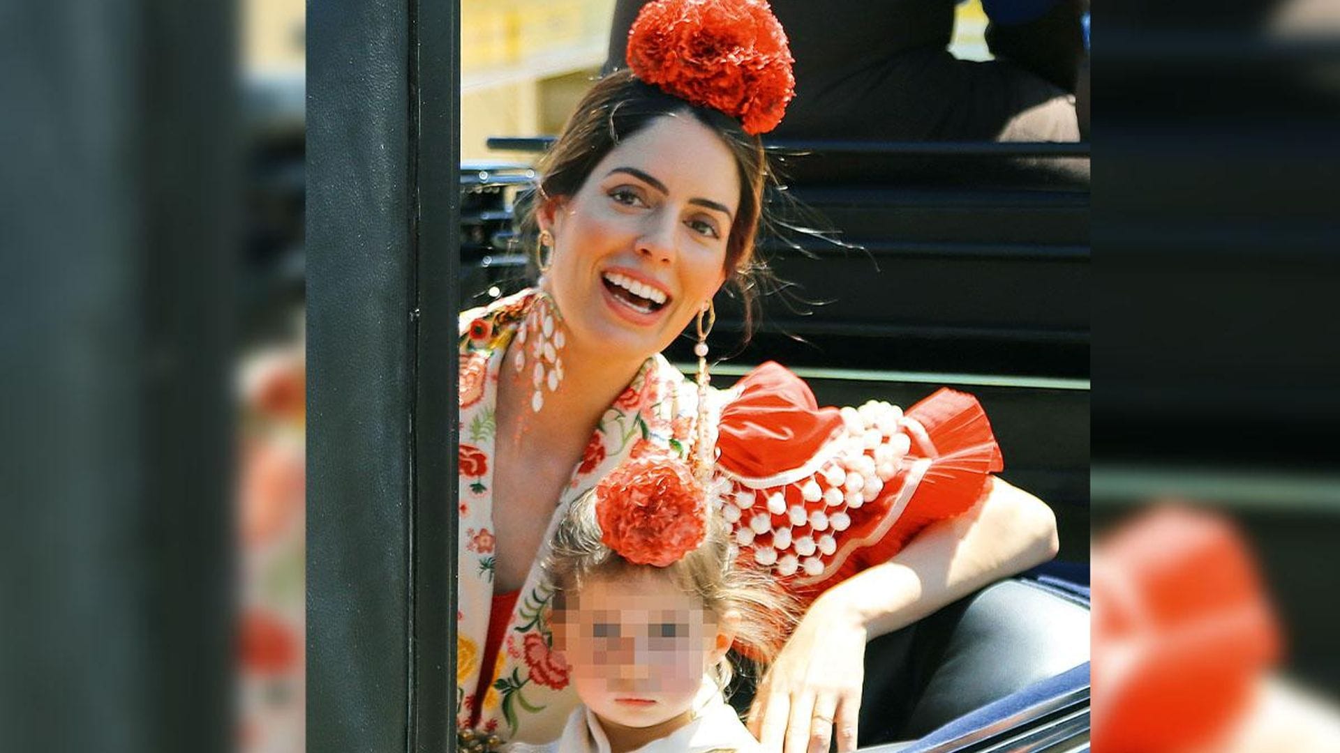 Rosario, la hija de los Duques de Huéscar, la pequeña estrella de la Feria de Sevilla