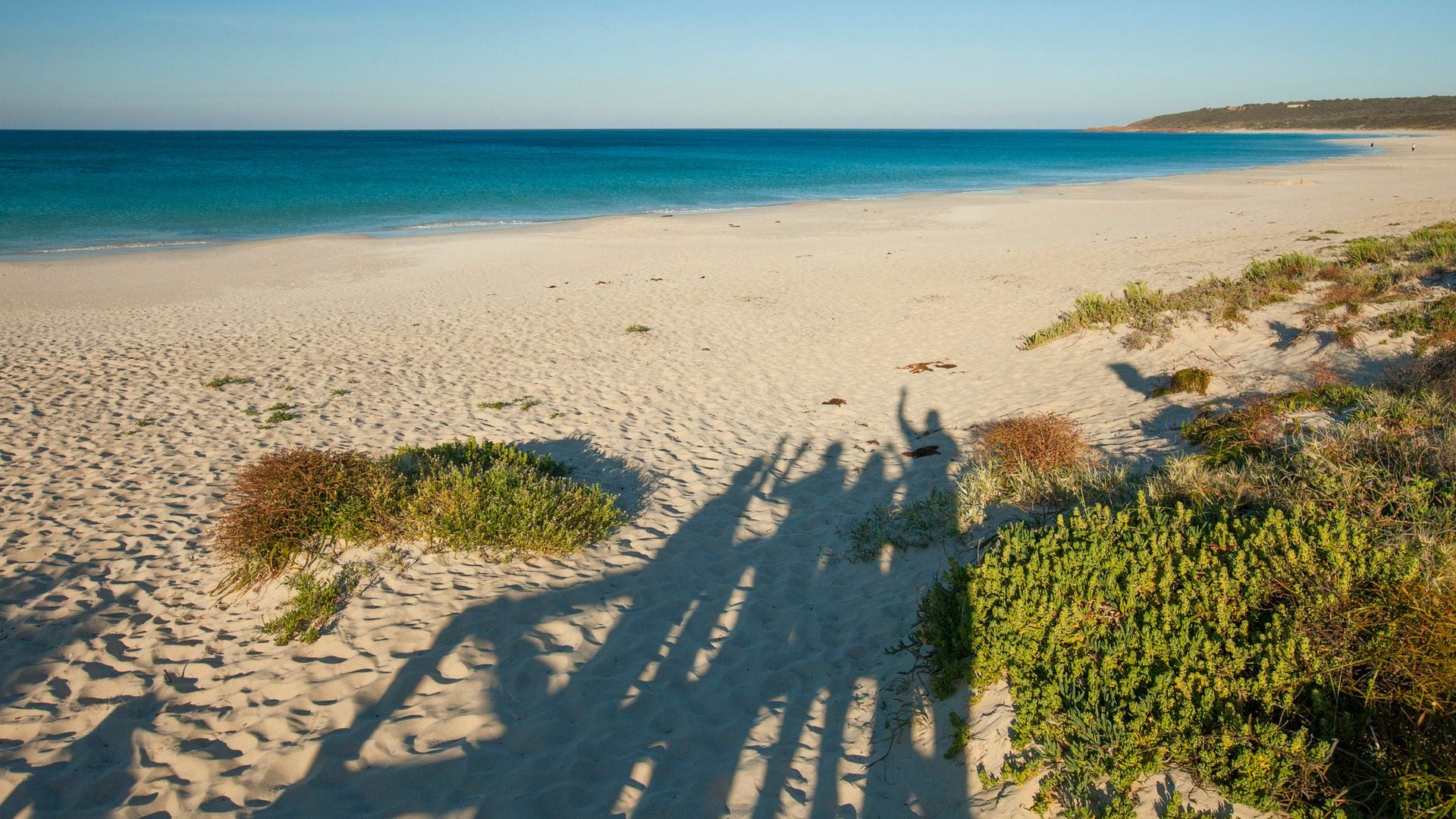 La bahía de Geographe, donde la familia quedó varada a cuatro kilómetros de la costa tras ser arrastrada mar adentro por el viento y el oleaje