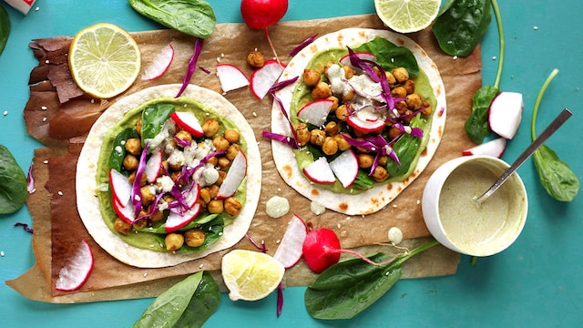 tacos vegetarianos