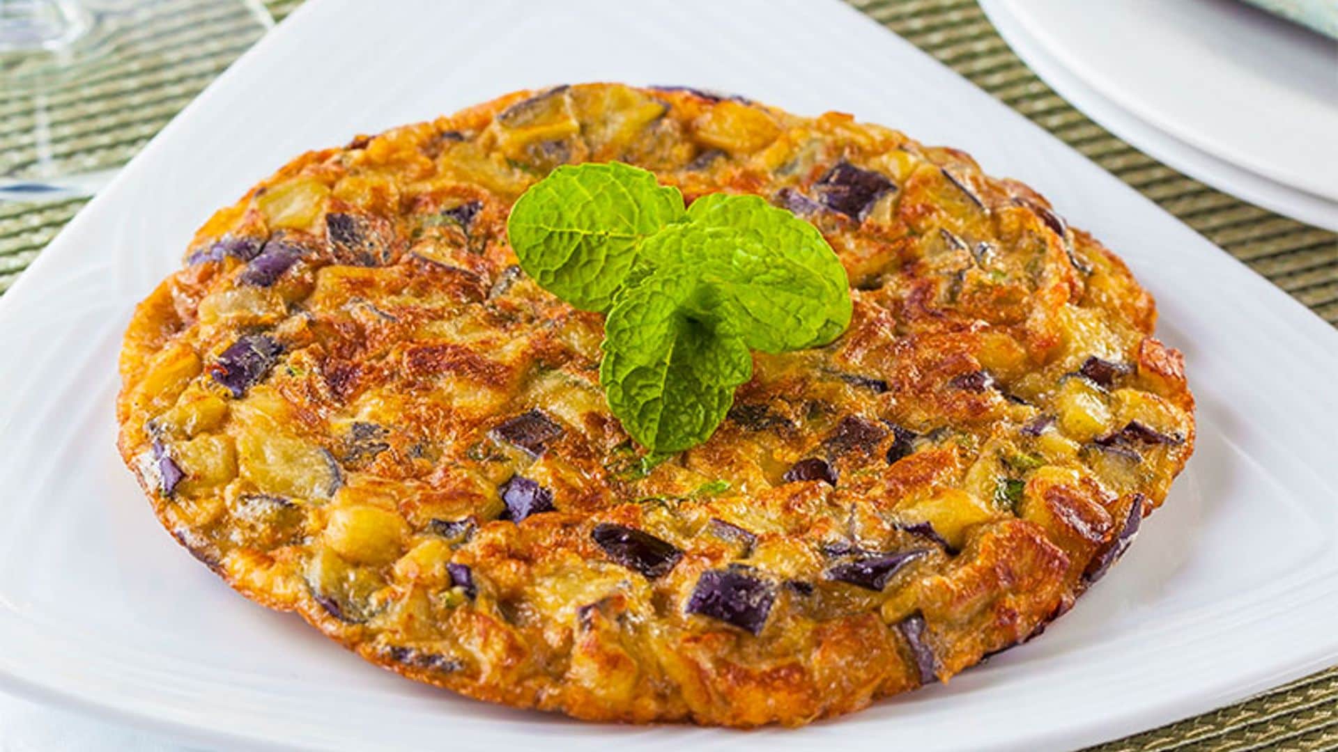 Tortilla de berenjena y patata