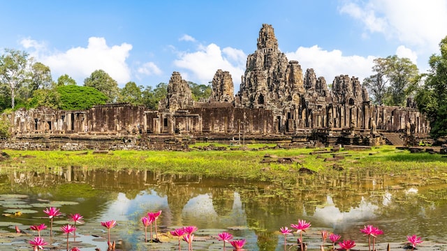 Templo de Bayon en Angkor Thom, Siem Reap, Camboya