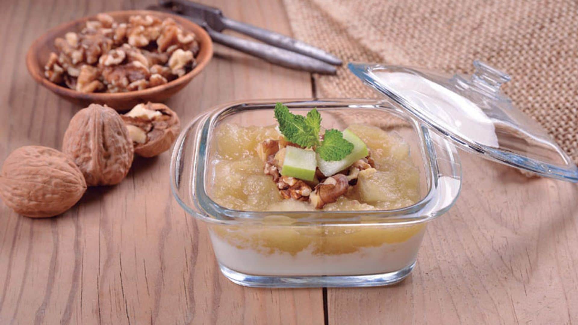 Compota de manzana con nueces