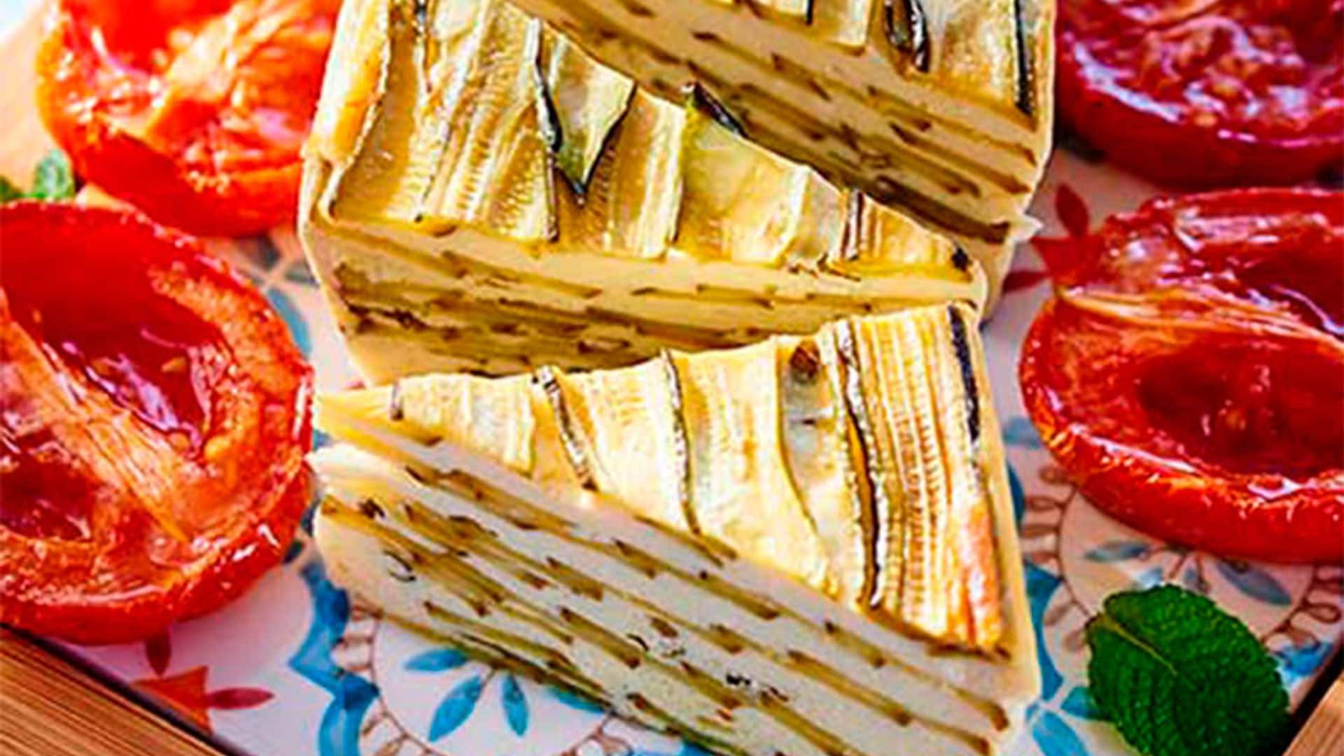 Terrina de calabacín y queso de cabra