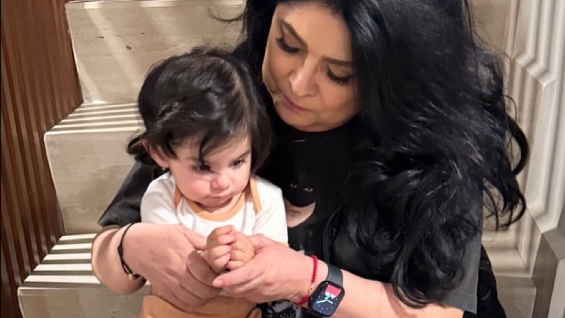 Victoria Ruffo disfruta mucho pasar el tiempo con su nieta Tessa. 