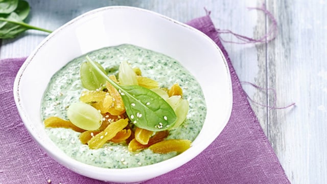 smoothie espinacas kefir