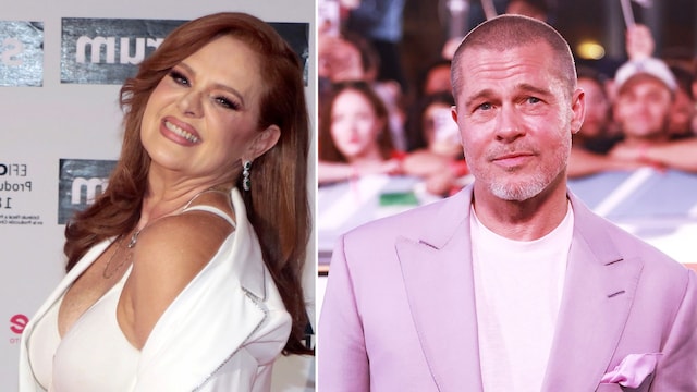 Erika Buenfil presume emocionada su selfie con Brad Pitt 