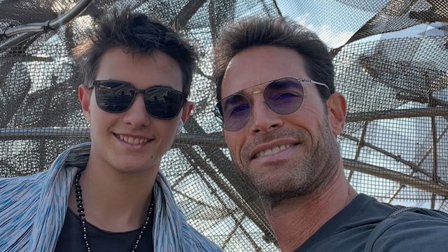 Sebastián Rulli y su hijo Santiago