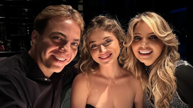 Cristian Castro, Fernanda Castro y Angélica Rivera