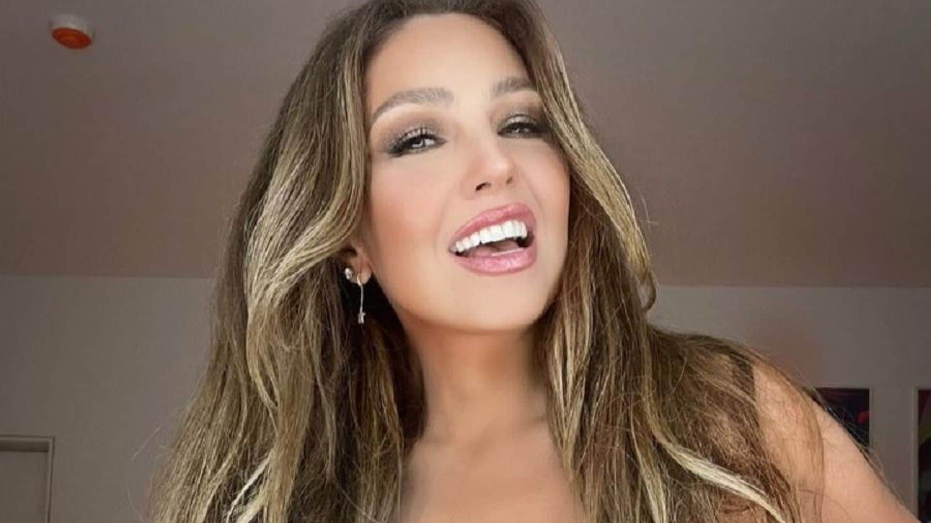 El espectacular posado en bikini de Thalía que ha dado de qué hablar