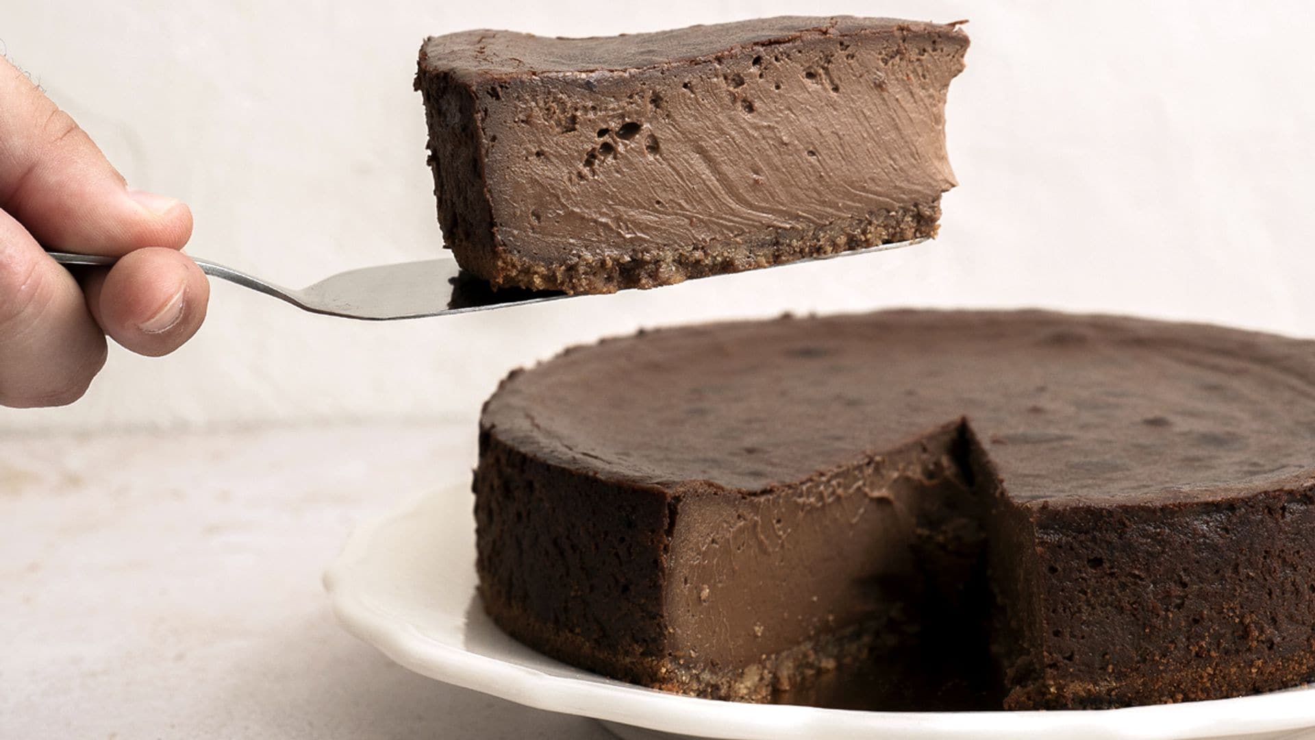 Tarta de queso y chocolate