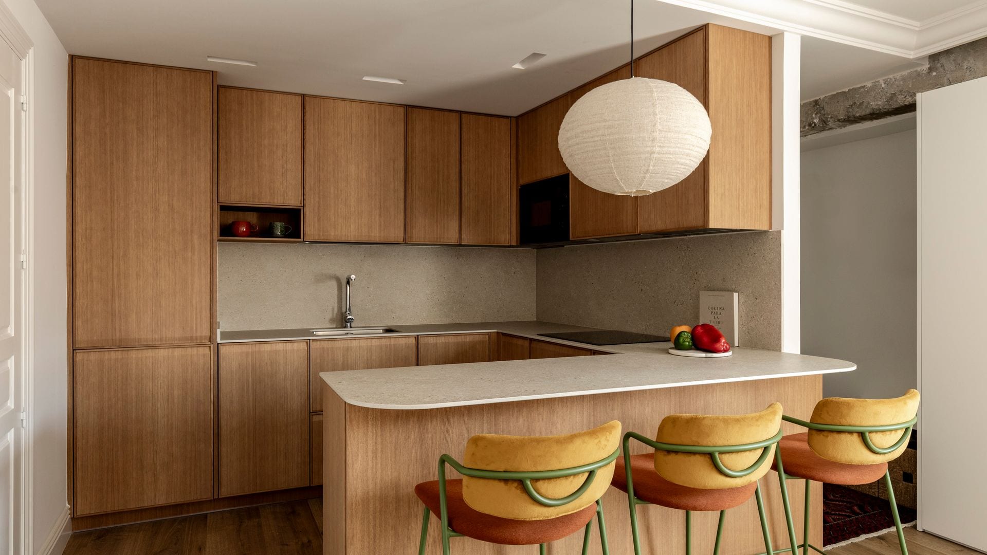 Cocina y recibidor