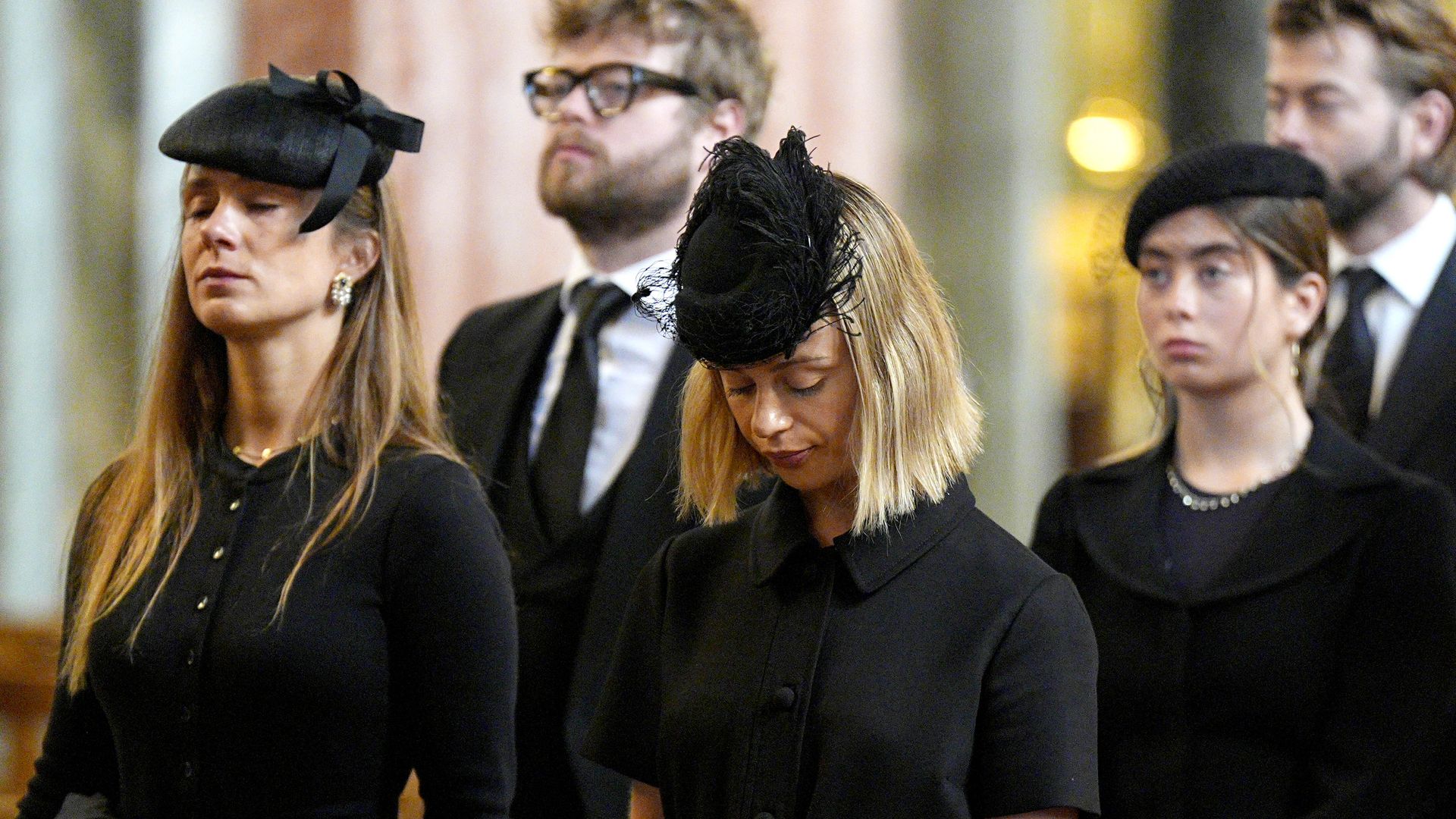 Lady Amelia Windsor, devastada en el funeral de su abuela, la duquesa de Kent
