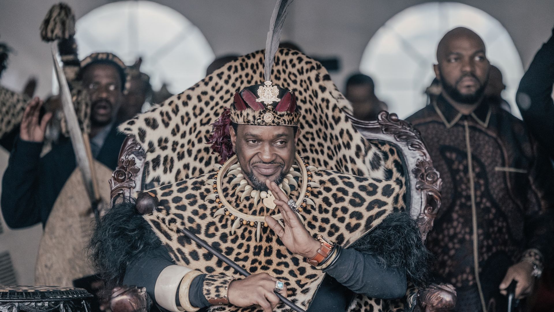 El rey zulú Misuzulu kaZwelithini en septiembre de 2025