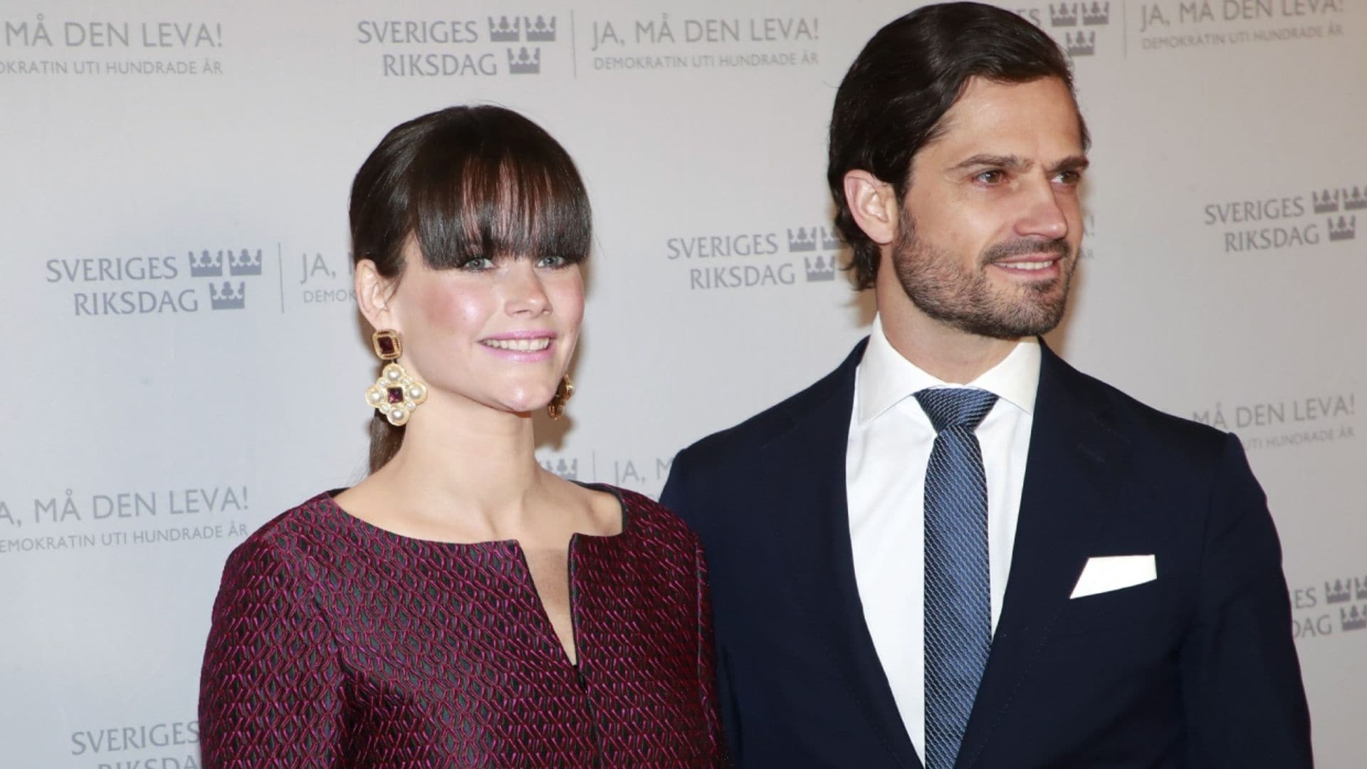 Carlos Felipe y Sofía de Suecia presiden un acto mientras el resto de la Familia Real se recupera del covid