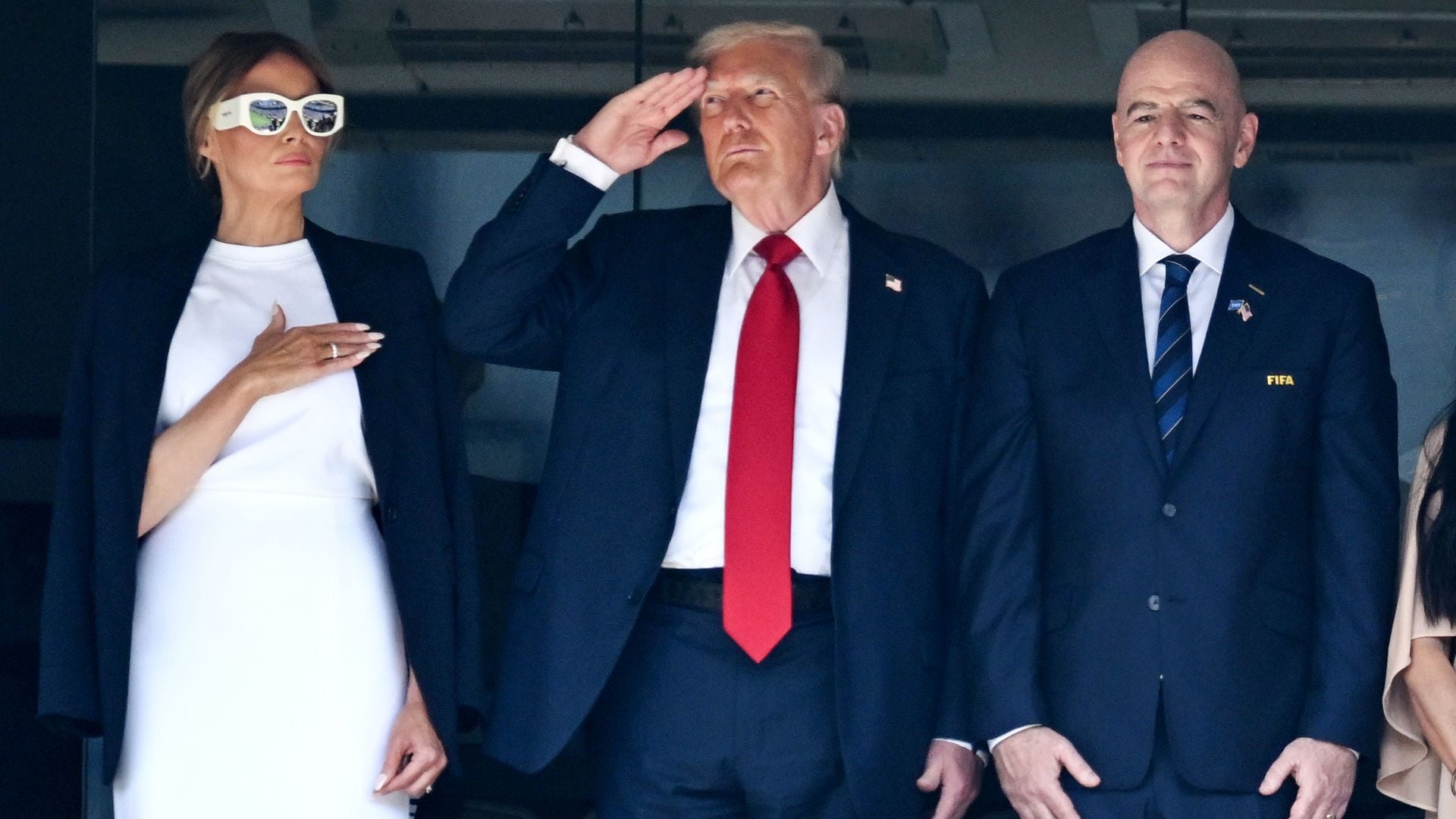 Melania Trump acapara todas las miradas y se convierte en la mejor embajadora de la final del Mundial de Clubes