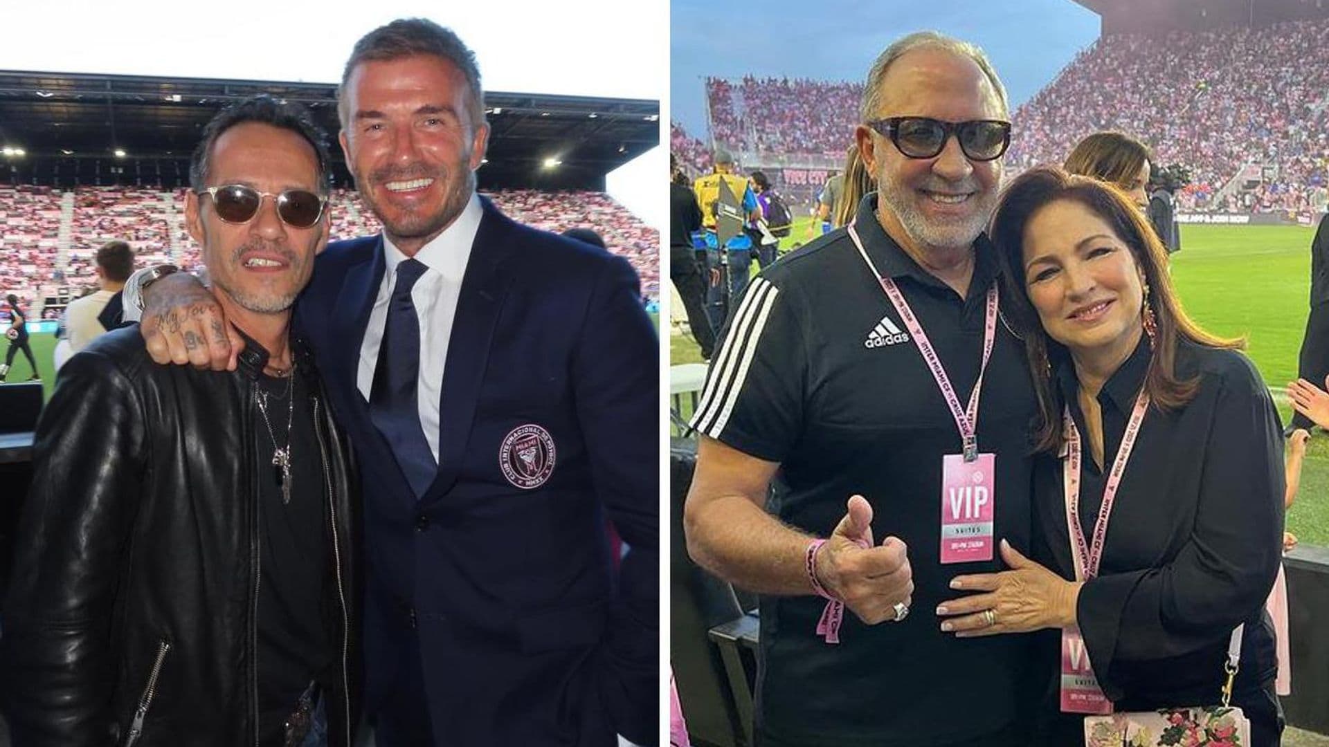 Marc Anthony, Kim Kardashian, Victoria, David Beckham y más celebridades en el debut de Messi en Miami