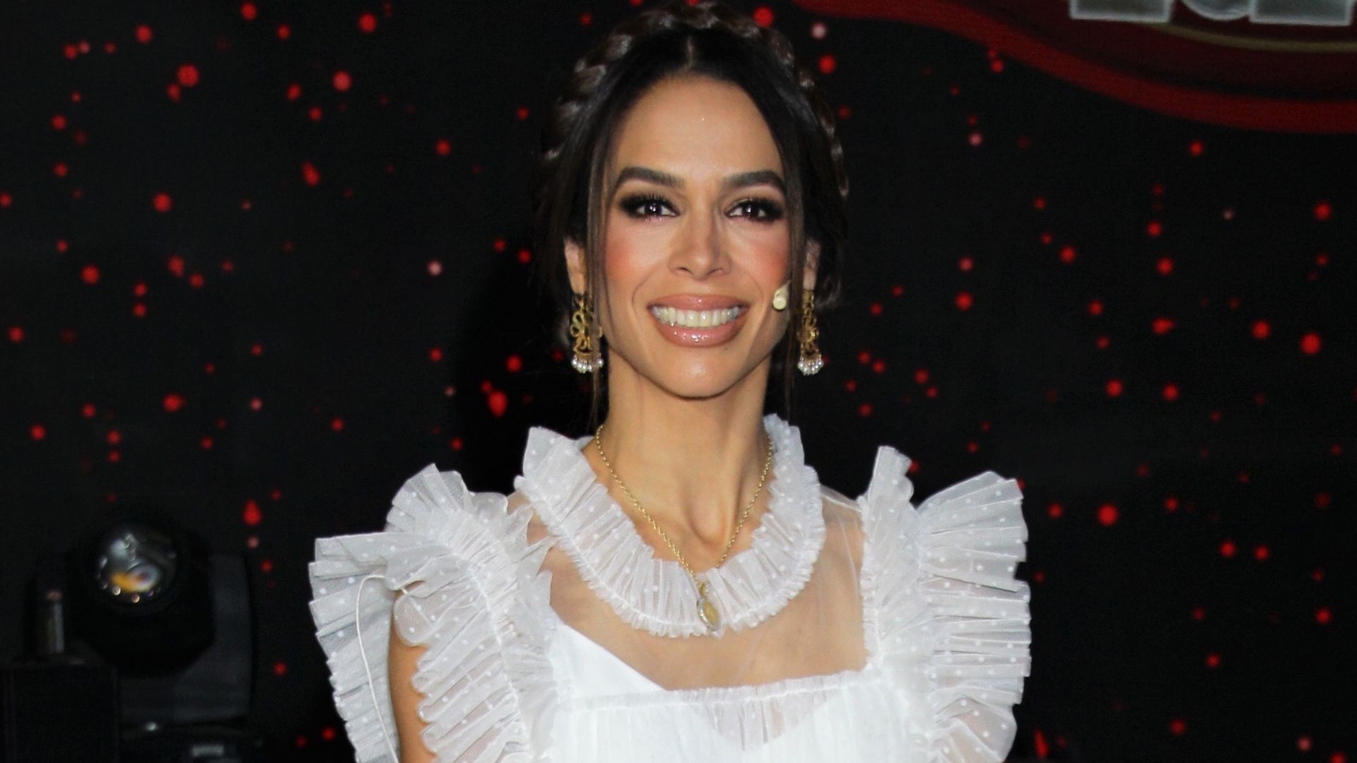 Biby Gaytán en 'Pequeños Gigantes' en Televisa San Angel en 2020.