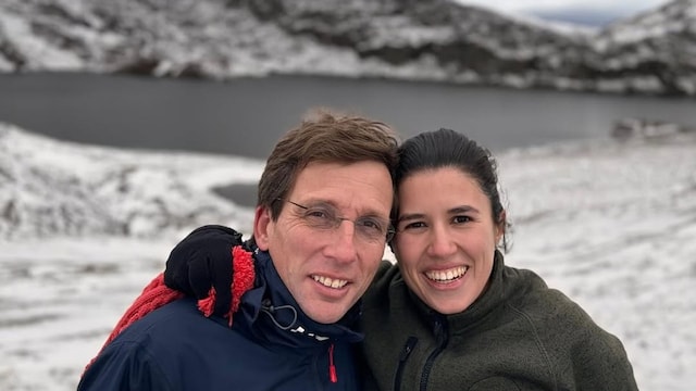 José Luis Martínez-Almeida y Teresa Urquijo en el ibón de Estanés, Pirineo aragonés, Huesca, valle de Ansó