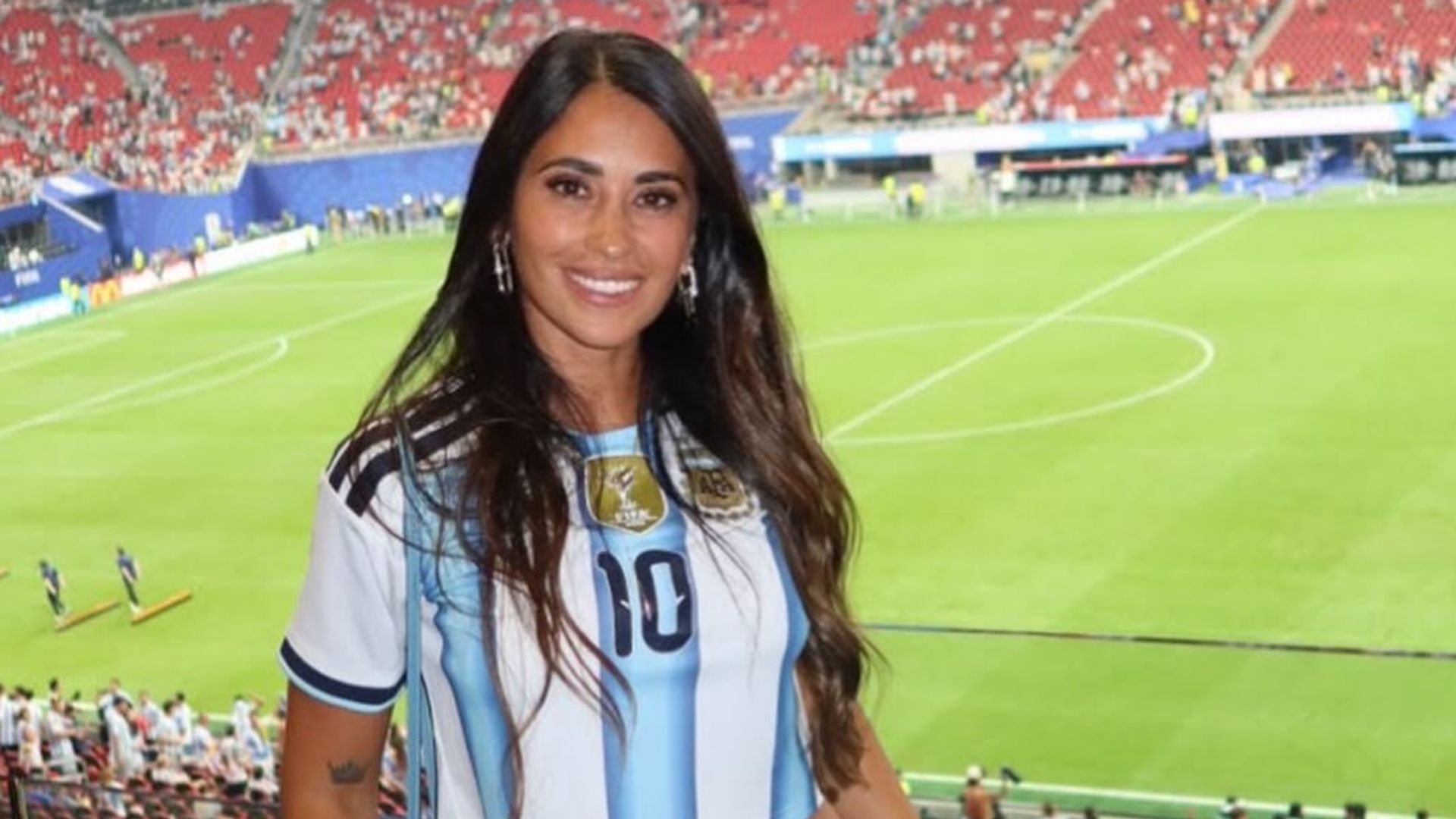 Antonela Roccuzzo se mostró de lo más orgullosa ante el triunfo de la Selección Argentina