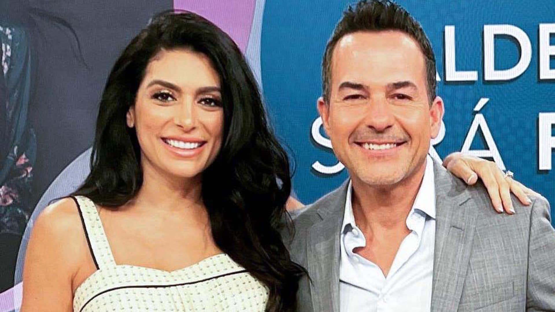 Carlos Calderón celebra con su hijo y en TV el cumpleaños de su pareja, Vanessa Lyon