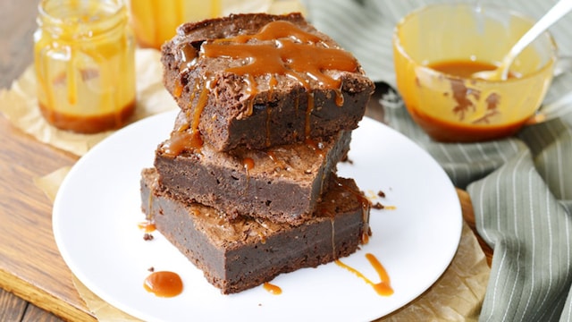 brownie dulce leche