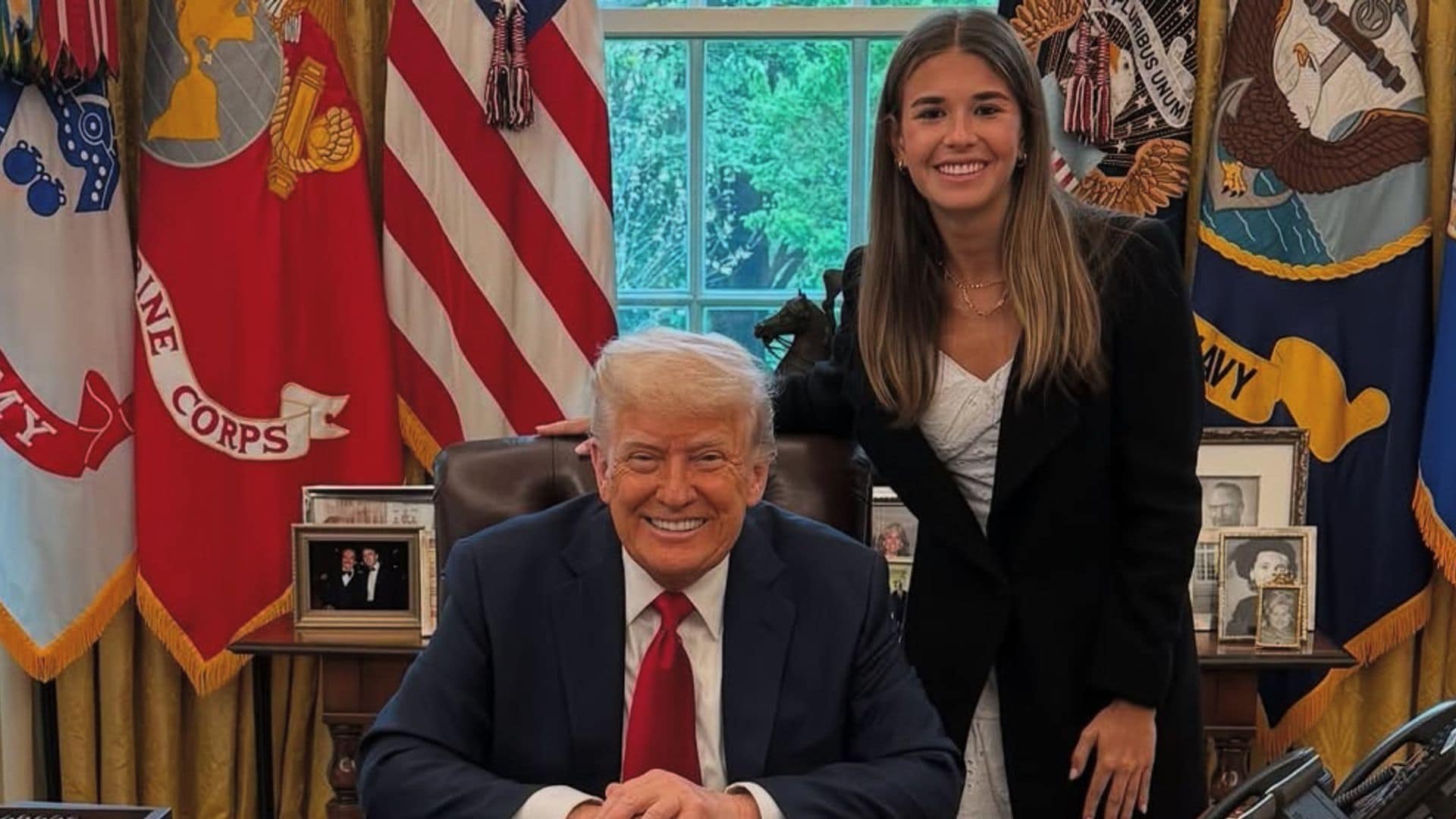 Kai Trump y Donald Trump H+