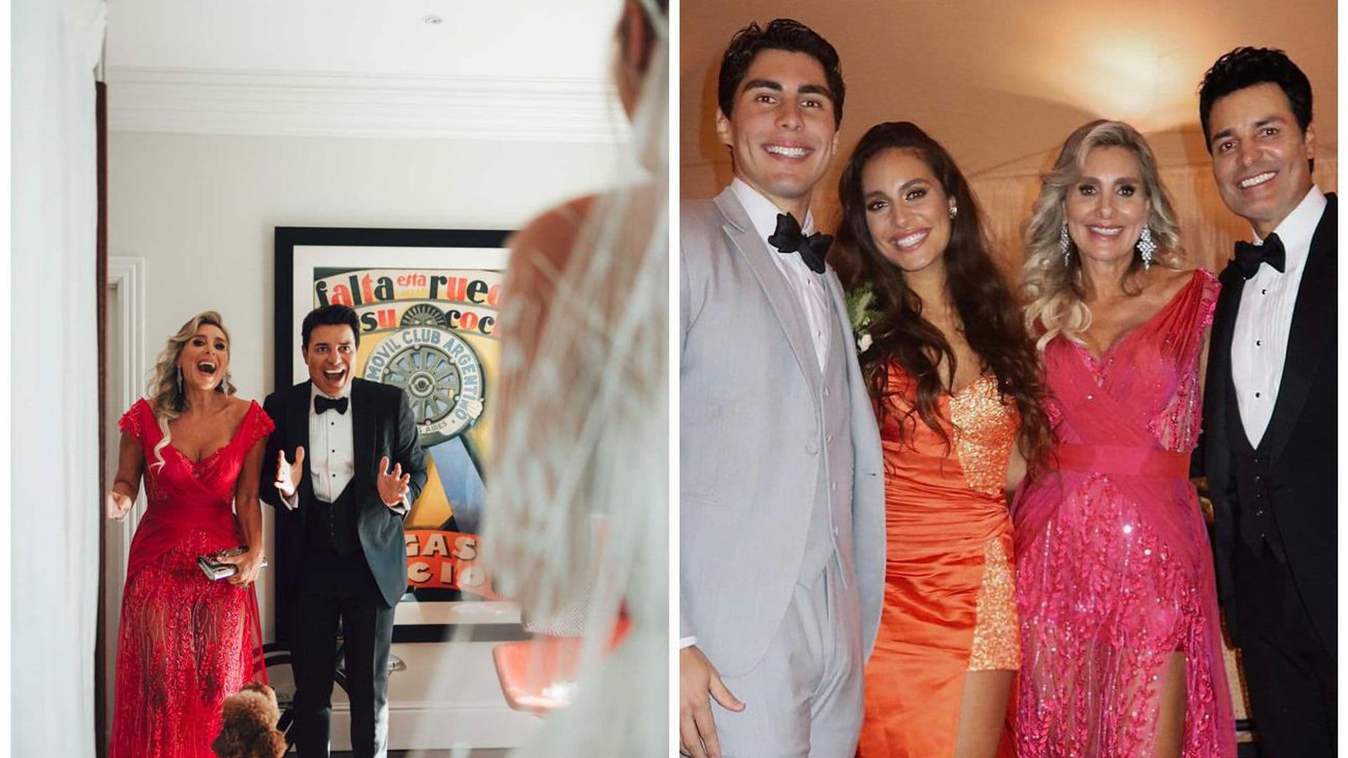 Los mejores momentos de Chayanne y su familia en la boda de Lele Pons y Guaynaa