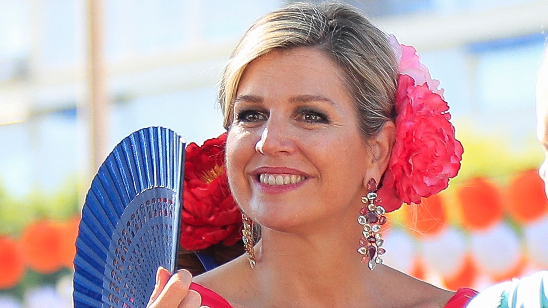 Visita sorpresa de Máxima de Holanda a la Feria de Abril, donde conoció a su marido hace 26 años