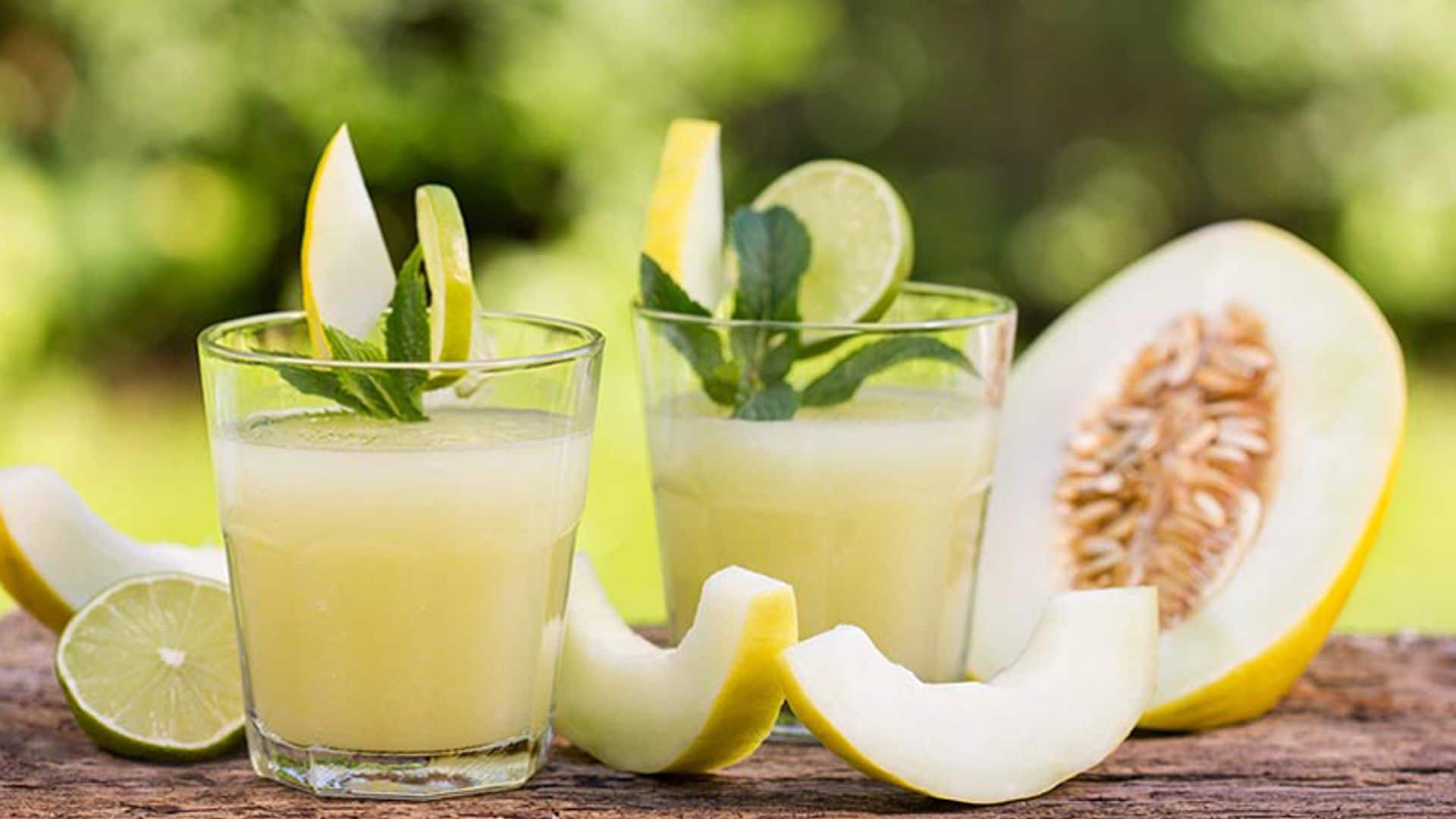 Batido de melón y hierba luisa