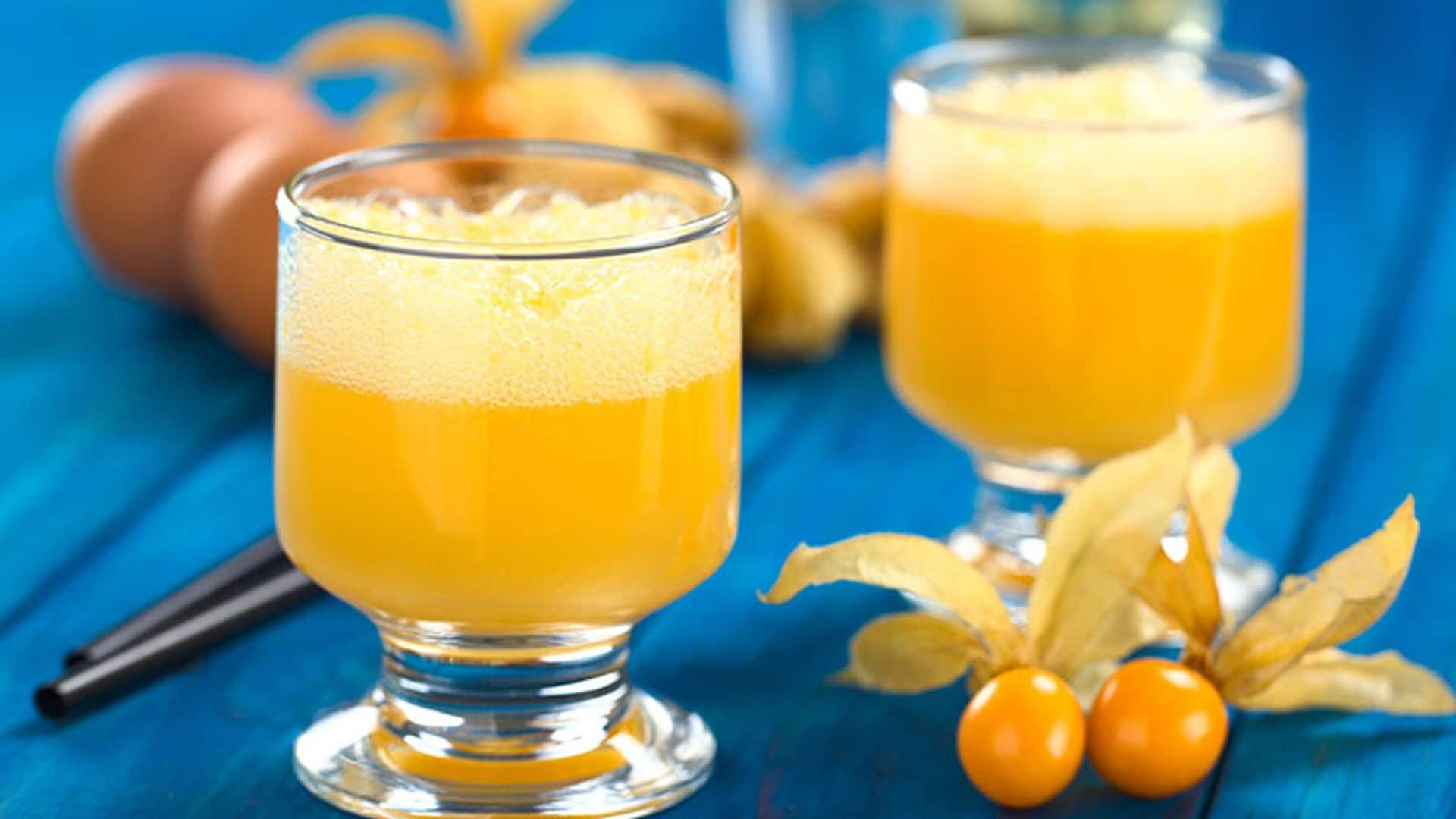 Pisco 'sour' de aguaymanto
